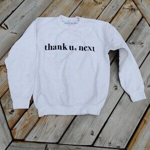 H&M DIVIDED Ariana Grande 7 Rings Tour 2019 Thank U Next White Sweatshir…